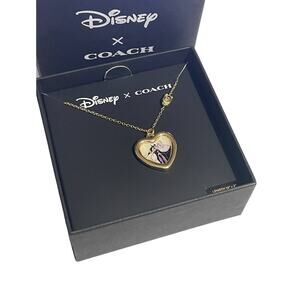 Disney X Coach Villains Heart Necklace New